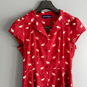 PRINCESS HIGHWAY Whimsy A-Line Bird Brunch Dress